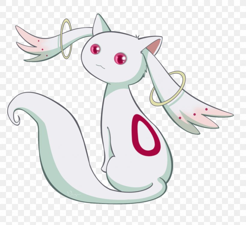 Kyubey Madoka Kaname Clip Art, PNG, 900x824px, Watercolor, Cartoon, Flower, Frame, Heart Download Free