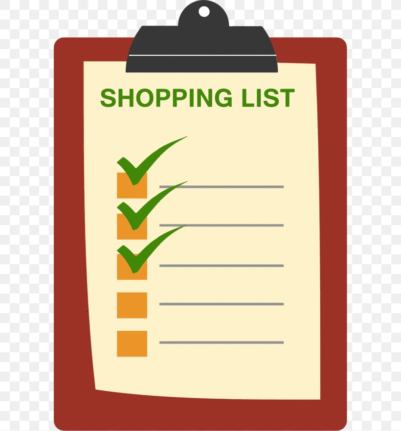 Shopping List Grocery Store Clip Art, PNG, 600x881px, Shopping List, Area, Brand, Clipboard, Free Content Download Free