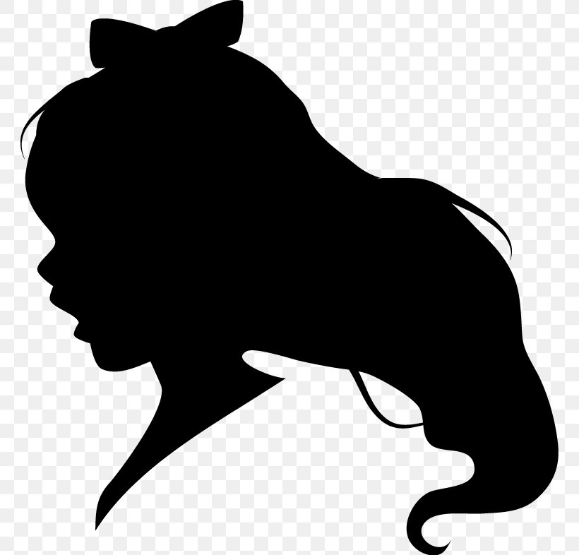 Silhouette Whiskers Clip Art, PNG, 762x786px, Silhouette, Black, Black And White, Carnivoran, Cat Download Free