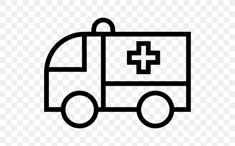 Ambulance Emergency Vehicle Nontransporting EMS Vehicle, PNG, 512x512px, Ambulance, Area, Black And White, Car, Color Download Free