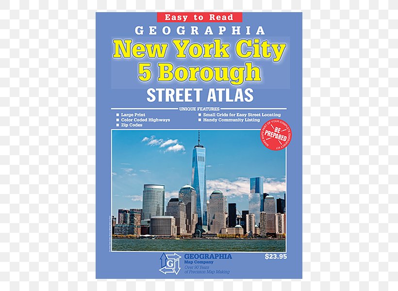 Geographia New York City 5 Borough Streetatlas Skyline Advertising Boroughs Of New York City, PNG, 600x600px, Skyline, Advertising, Boroughs Of New York City, City, New York City Download Free