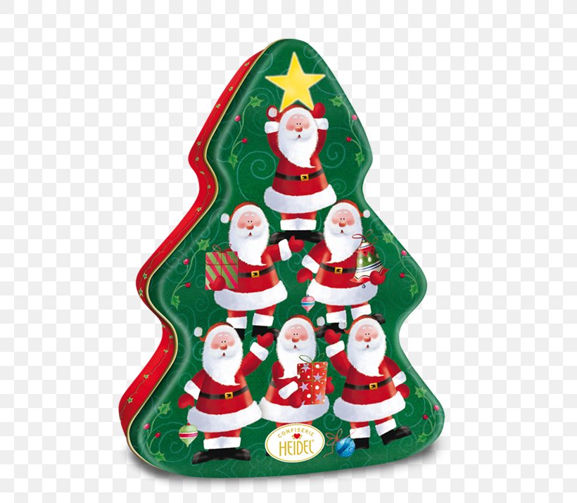 Christmas Ornament Christmas Tree Santa Claus Tin Box, PNG, 715x715px, Christmas Ornament, Advertising, Biscuit Tin, Box, Chocolate Download Free