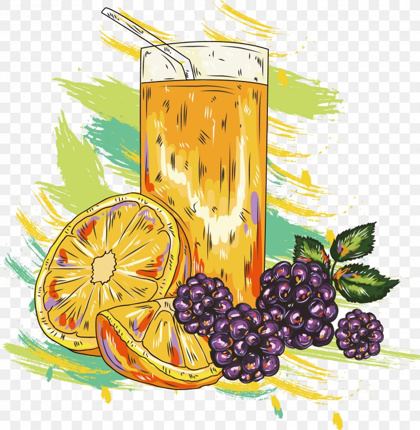 Orange Juice Smoothie Cocktail Fruit, PNG, 1830x1872px, Food, Drink, Flower, Fruit, Illustration Download Free