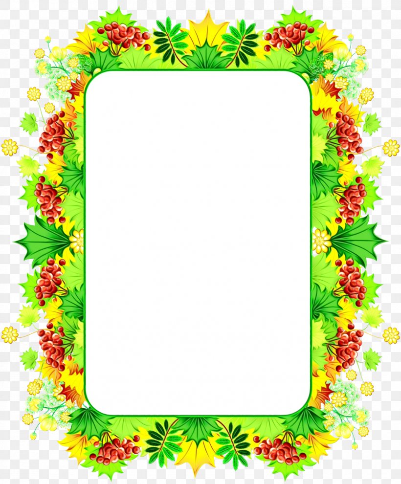 Watercolor Floral Frame, PNG, 1287x1555px, Watercolor, Flora, Floral ...