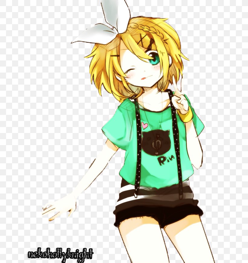 Kagamine Rin/Len Hatsune Miku: Project DIVA Vocaloid Image, PNG, 670x870px, Watercolor, Cartoon, Flower, Frame, Heart Download Free