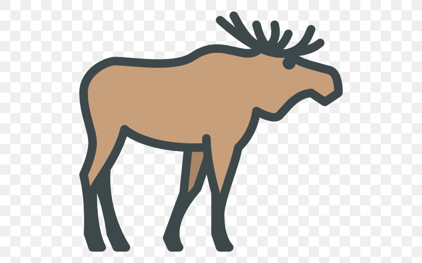 Moose Reindeer Wildlife Animal, PNG, 512x512px, Moose, Animal, Animal Figure, Antler, Cattle Like Mammal Download Free