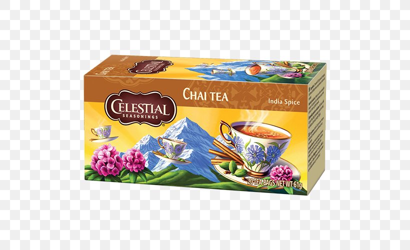 Masala Chai Assam Tea Indian Cuisine Earl Grey Tea, PNG, 500x500px, Masala Chai, Assam Tea, Celestial Seasonings, Cinnamon, Clove Download Free