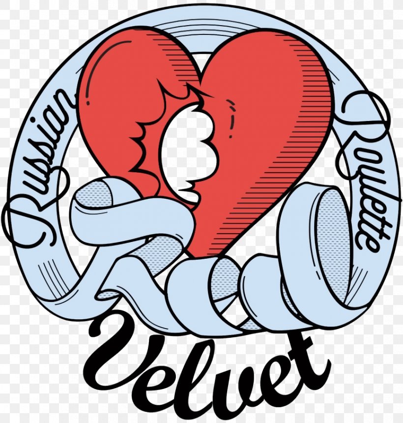 Red Velvet Russian Roulette Logo The Red Dumb Dumb, PNG, 866x909px, Watercolor, Cartoon, Flower, Frame, Heart Download Free