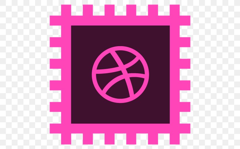 Dribbble Social Media Icon Design, PNG, 512x512px, Dribbble, Area, Blog, Brand, Facebook Download Free