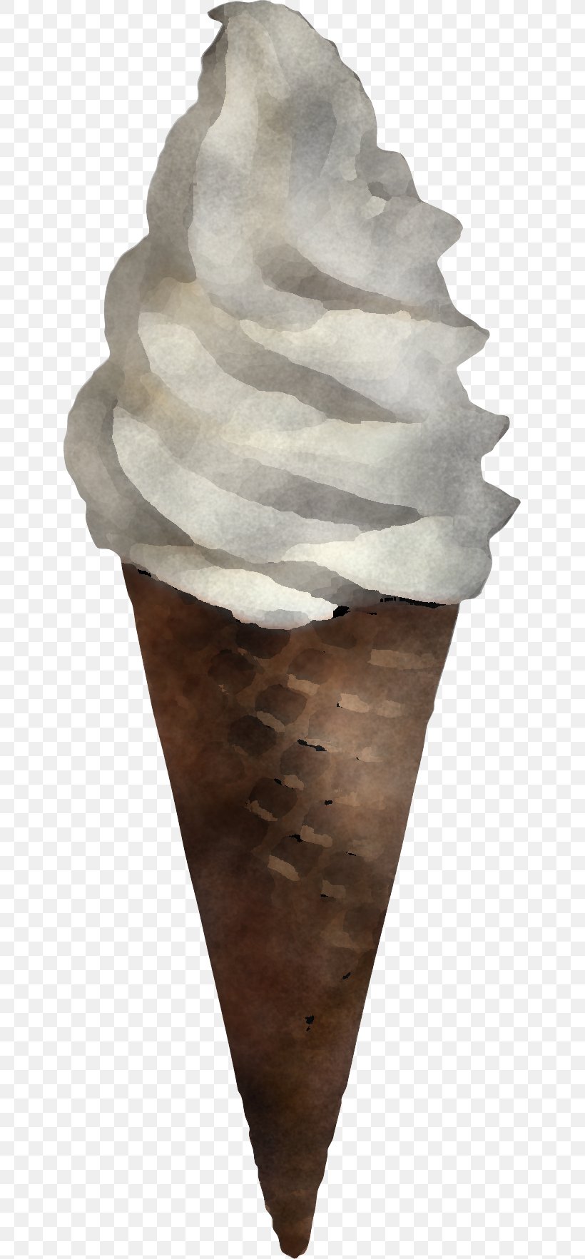 Ice Cream, PNG, 641x1765px, Brown, Cone, Frozen Dessert, Ice Cream, Ice Cream Cone Download Free