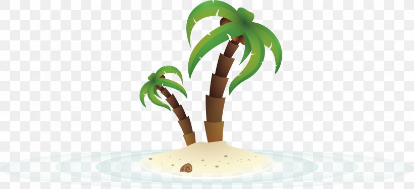 Icon, PNG, 2424x1106px, Beach, Branch, Cartoon, Drawing, Flower Download Free