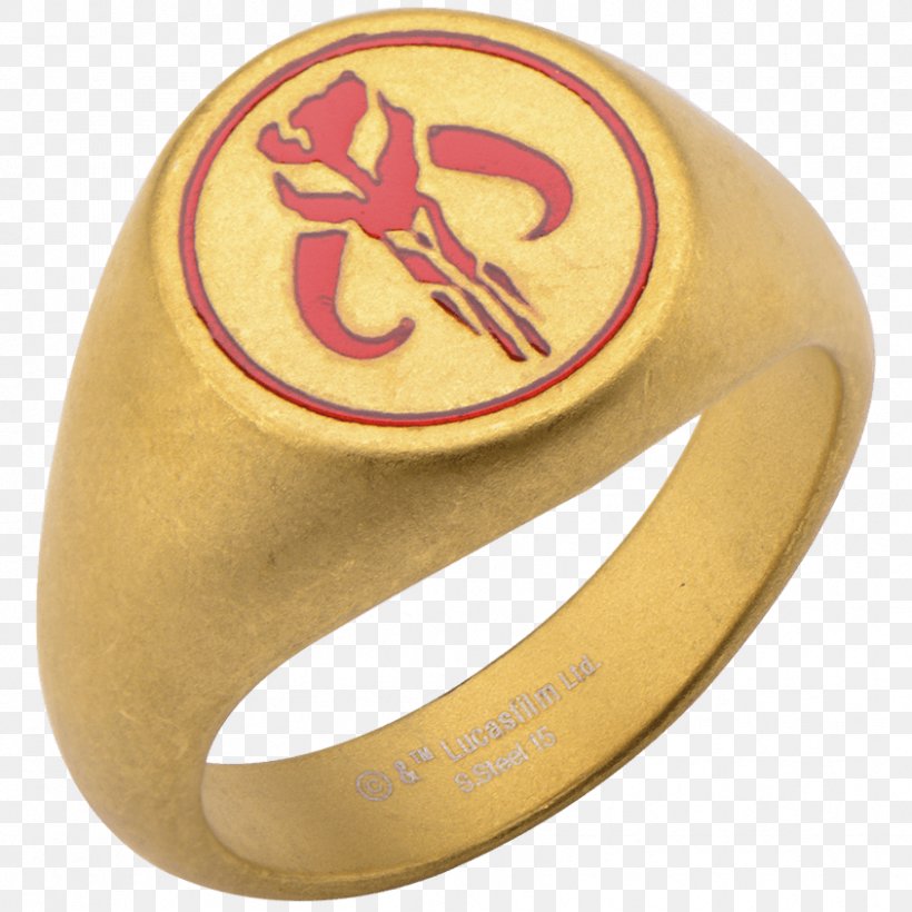 Ring Mandalorian Star Wars Symbol Gold, PNG, 844x844px, Ring, Amber, Body Jewellery, Body Jewelry, Fashion Accessory Download Free