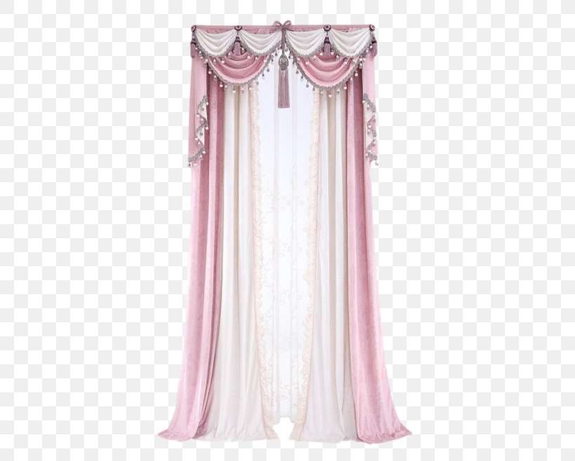 Curtain Window Pink Tela, PNG, 658x658px, Curtain, Color, Decor, Designer, Dress Download Free