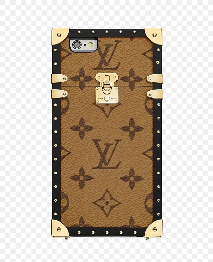 IPhone 7 Plus Louis Vuitton Trunk Monogram Luxury Goods, PNG, 820x1012px, Iphone 7 Plus, Brown, Designer, Dolce Gabbana, Fashion Download Free