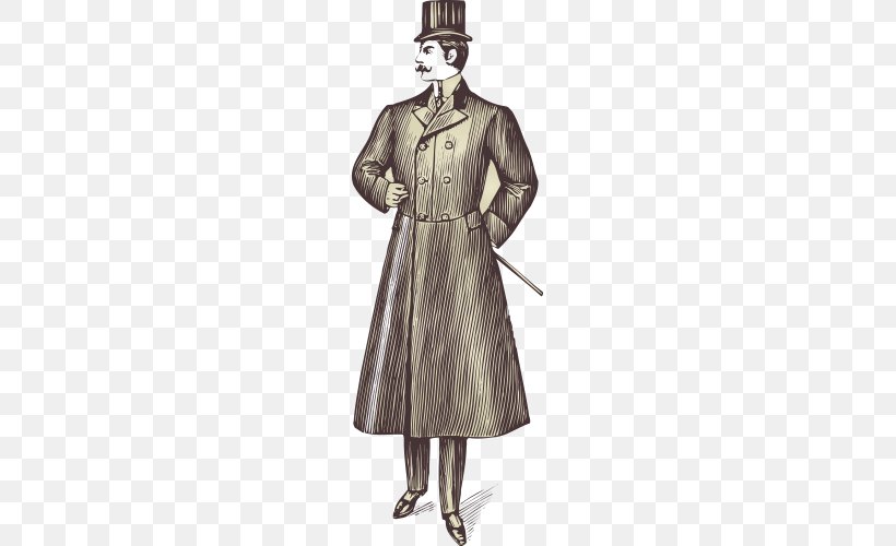 Victorian Era United Kingdom Gentleman Victorian Fashion Rubber Stamp, PNG, 500x500px, Victorian Era, Carte De Visite, Coat, Costume Design, Dandy Download Free