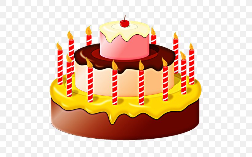 Vector Graphics Clip Art Birthday Cake Image, PNG, 512x512px, Birthday Cake, Baked Goods, Birthday, Buttercream, Cake Download Free