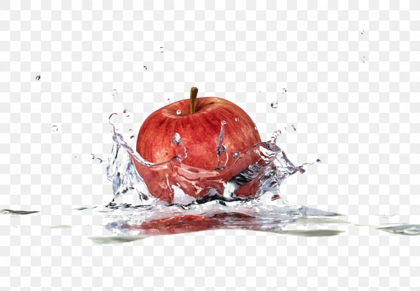 Apple Splashing Water Picture Material, PNG, 999x692px, 3d Computer Graphics, Apple, Blue, Camera Flashes, Color Download Free