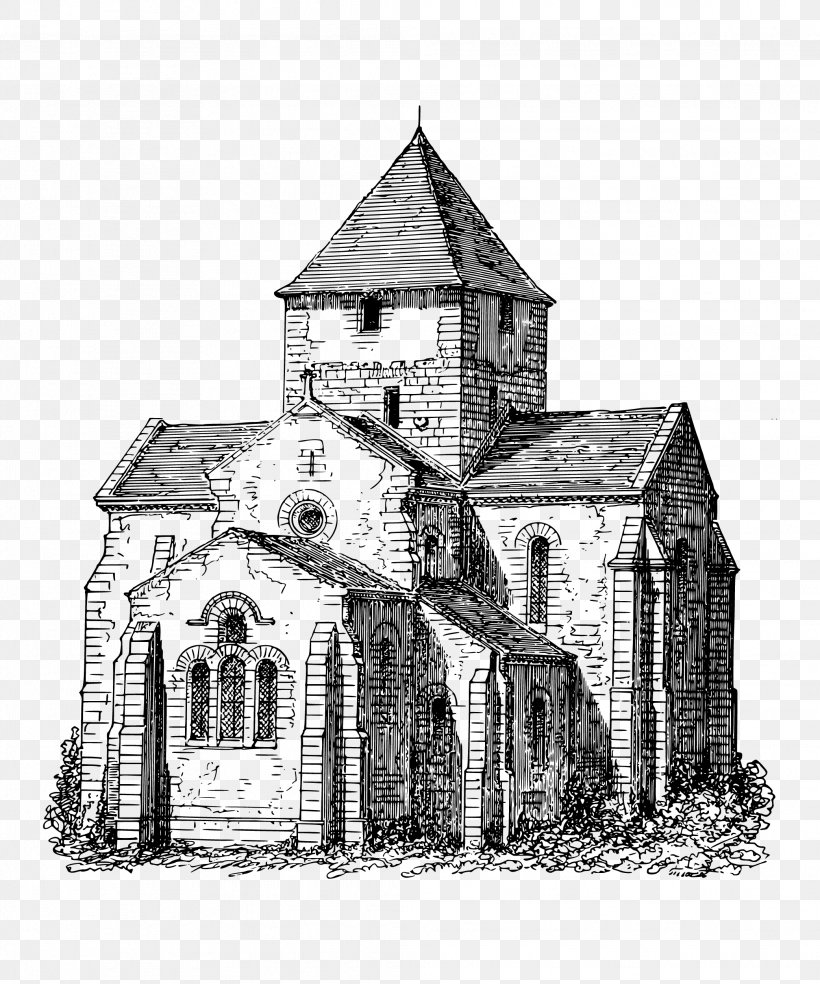 Coloring Book Building Church Illustration, PNG, 2083x2500px, Coloring Book, Abbey, Arch, Architectural Structure, Black And White Download Free