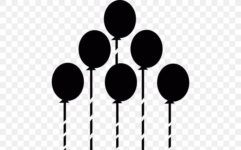 Balloon, PNG, 512x512px, Balloon, Black, Black And White, Feestversiering, Gratis Download Free