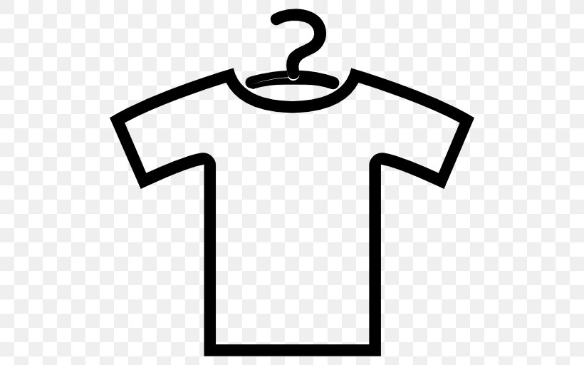 T-shirt Clothes Hanger Clothing Dress Shirt, PNG, 512x512px, Tshirt, Area, Artwork, Black, Black And White Download Free