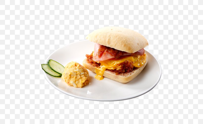 Breakfast Sandwich Slider Cheeseburger Buffalo Burger Montreal-style Smoked Meat, PNG, 500x500px, Breakfast Sandwich, American Food, Appetizer, Bacon Sandwich, Breakfast Download Free