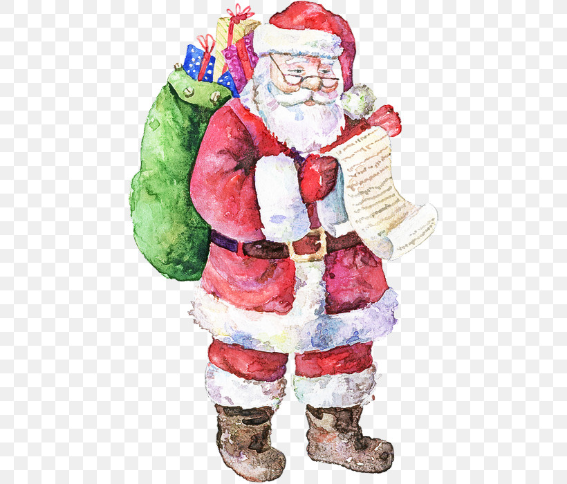 Santa Claus, PNG, 450x700px, Santa Claus, Cartoon, Christmas, Garden Gnome Download Free
