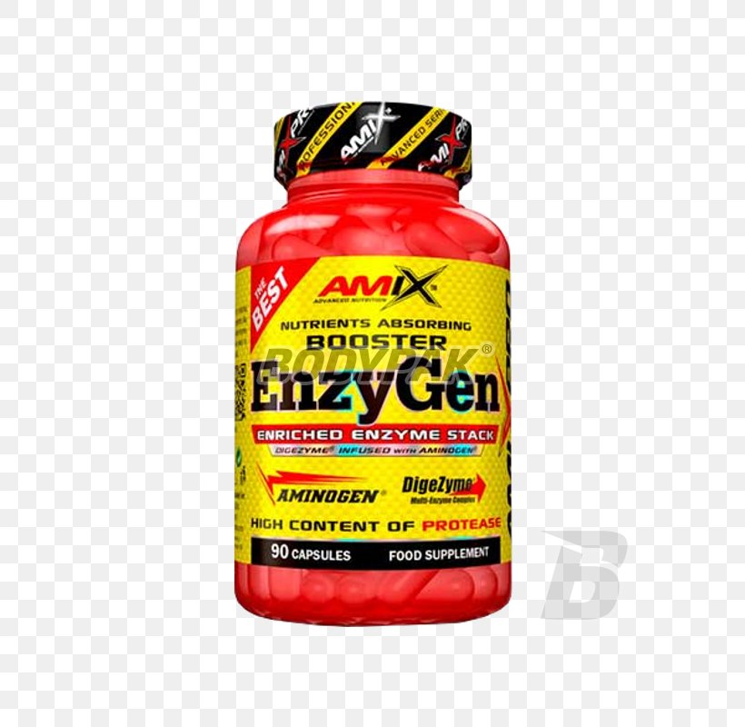 Amix EnzyGen Booster 90 Capsules Dietary Supplement Product Tablet Proposal, PNG, 800x800px, Dietary Supplement, Diet, Proposal, Tablet Download Free