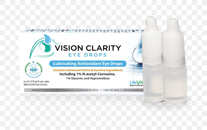 Eye Drops & Lubricants Vision Clarity Carnosine Eye Drops Acetylcarnosine, PNG, 789x516px, Eye Drops Lubricants, Acetylcarnosine, Brand, Carnosine, Cataract Download Free