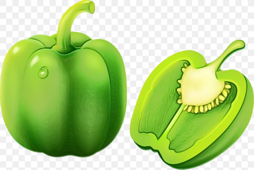 Vegetable Cartoon, PNG, 1024x685px, Watercolor, Bell Pepper, Black Pepper, Capsicum, Cayenne Pepper Download Free