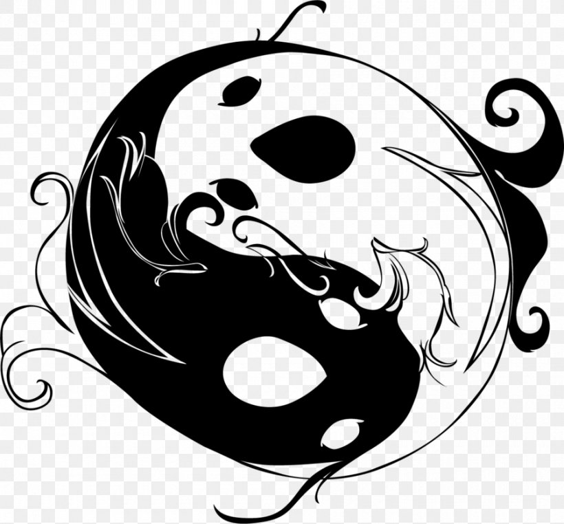 Yin Yang Fish Koi Yin And Yang, PNG, 900x837px, Yin Yang Fish, Amur Catfish, Art, Artwork, Black Download Free