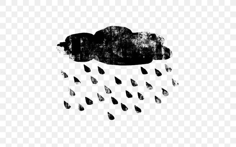 Rain Cloud Drop Clip Art, PNG, 512x512px, Rain, Black, Black And White, Cloud, Drop Download Free