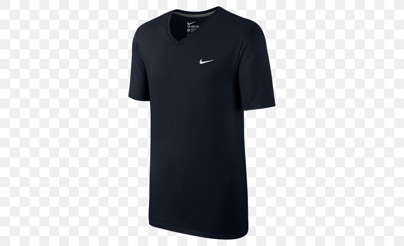 T-shirt Nike Reebok Clothing, PNG, 500x500px, Tshirt, Active Shirt, Black, Clothing, Dry Fit Download Free