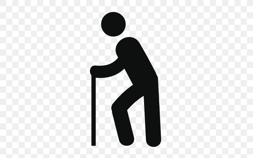 Assistive Cane Walking Stick Old Age, PNG, 512x512px, Assistive Cane, Black And White, Brand, Child, Disability Download Free