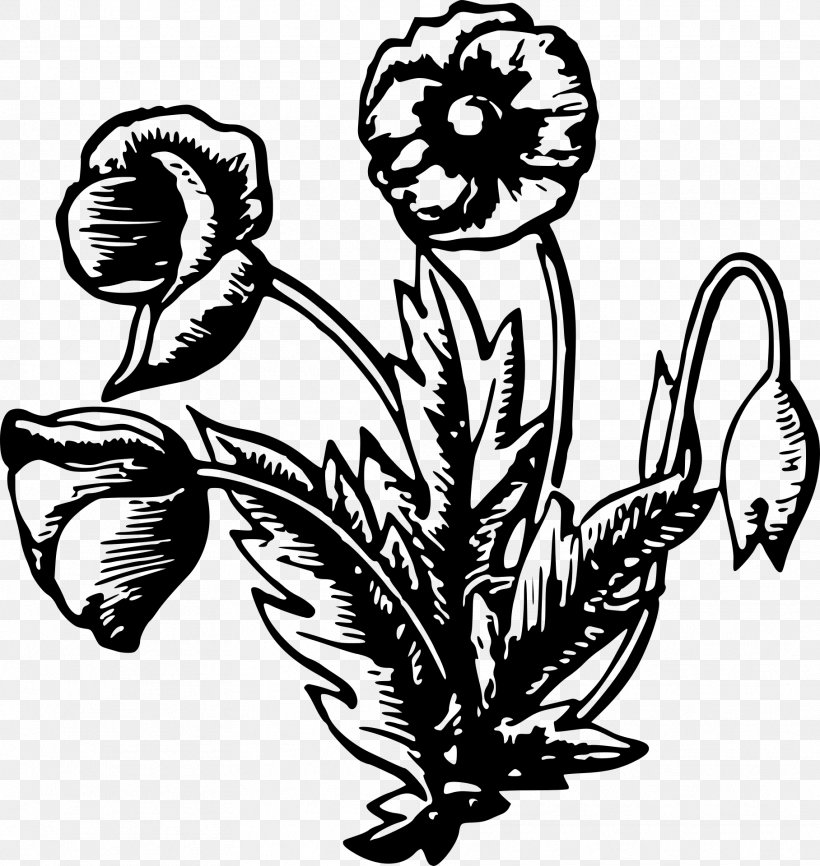 Flower Clip Art, PNG, 1816x1920px, Flower, Art, Artwork, Black And White, Drawing Download Free
