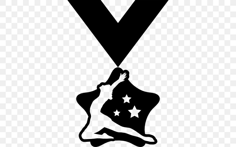 Olympic Medal Gymnastics Sport Clip Art, PNG, 512x512px, Medal, Artistic Gymnastics, Award, Black, Black And White Download Free