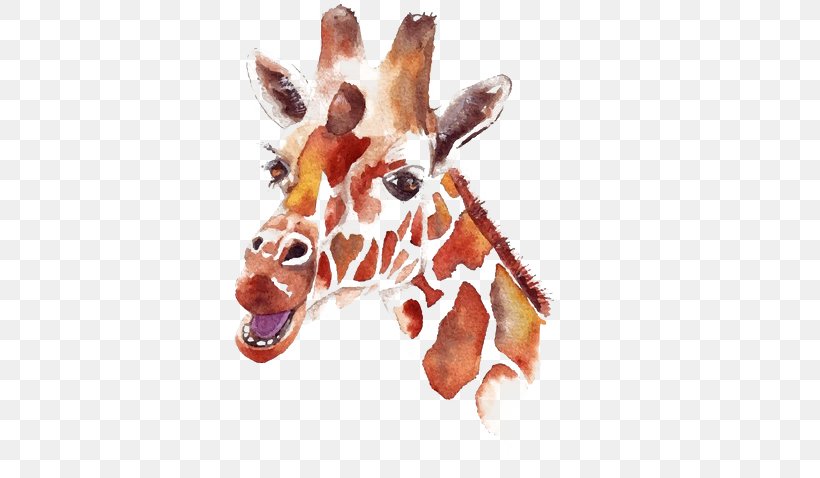 Watercolor Painting Drawing Northern Giraffe, PNG, 600x478px, Watercolor Painting, Art, Drawing, Giraffe, Giraffidae Download Free