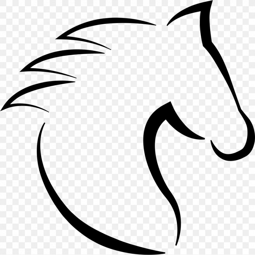 Horse Template Drawing, PNG, 980x982px, Horse, Artwork, Beak, Black, Black And White Download Free