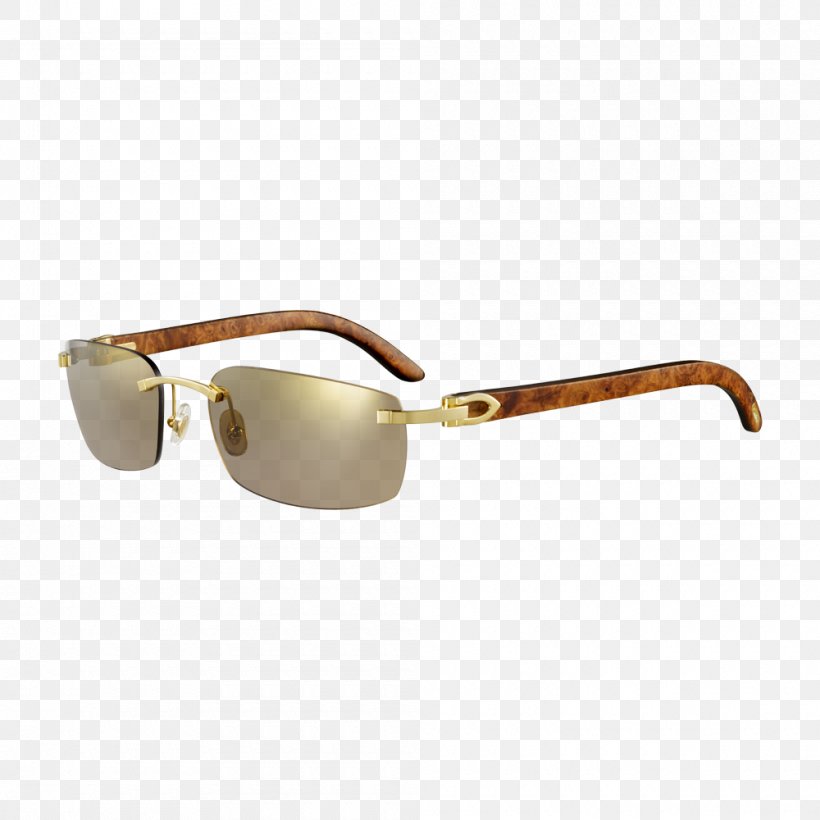 Sunglasses Cartier Chanel Ray-Ban, PNG, 1000x1000px, Sunglasses, Beige, Brown, Cartier, Chanel Download Free