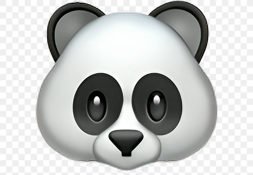 Giant Panda Emojipedia Sticker IPhone, PNG, 588x568px, Giant Panda, Bear, Carnivoran, Dog Like Mammal, Emoji Download Free