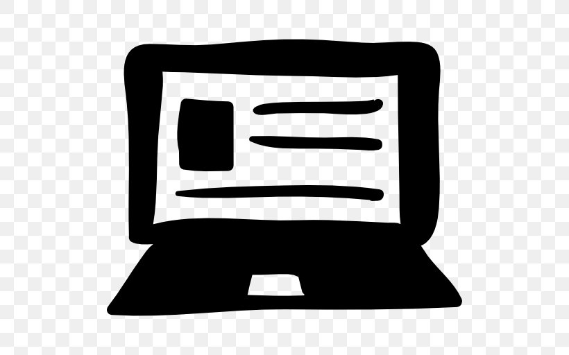 Laptop Computer Cases & Housings Clip Art, PNG, 512x512px, Laptop, Black And White, Computer, Computer Cases Housings, Computer Font Download Free