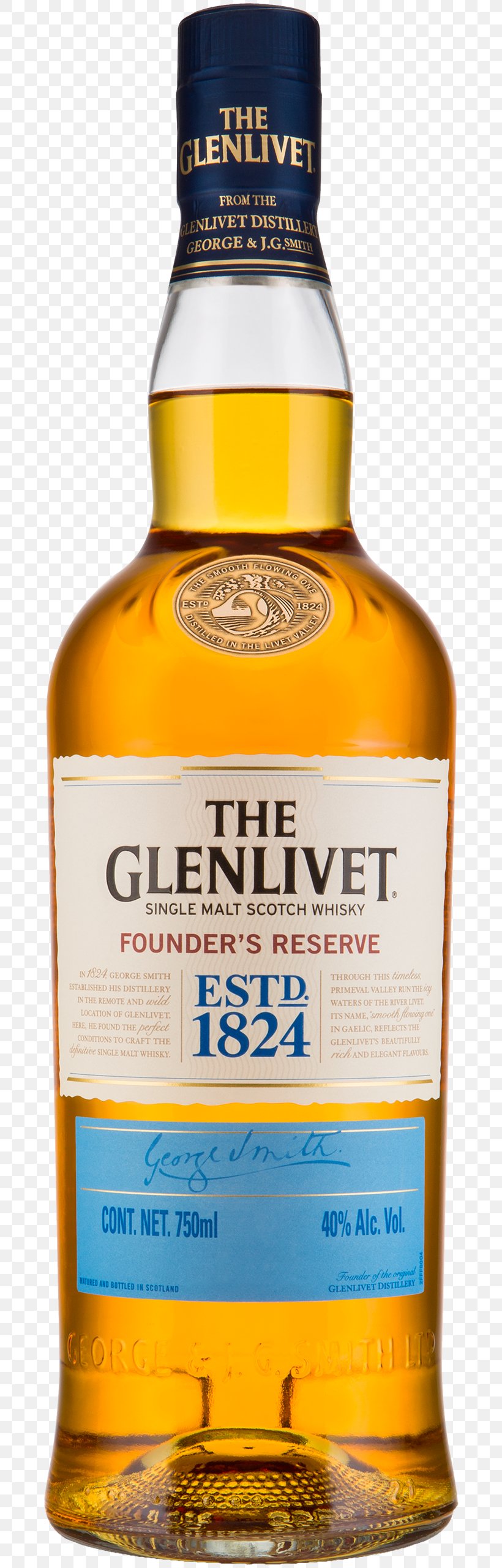 The Glenlivet Distillery Scotch Whisky Single Malt Whisky Whiskey Speyside Single Malt, PNG, 688x2560px, Glenlivet Distillery, Alcoholic Beverage, Beer Bottle, Blended Whiskey, Bottle Download Free