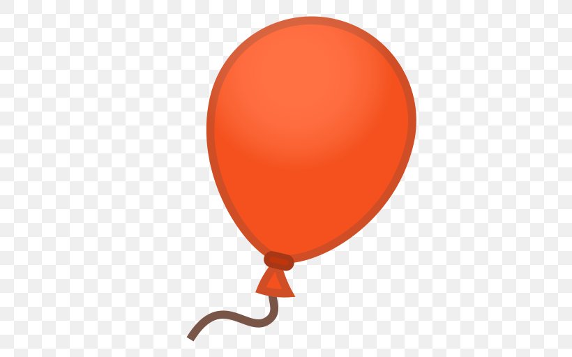 Toy Balloon Party Emoji Birthday, PNG, 512x512px, Balloon, Birthday, Emoji, Orange, Party Download Free