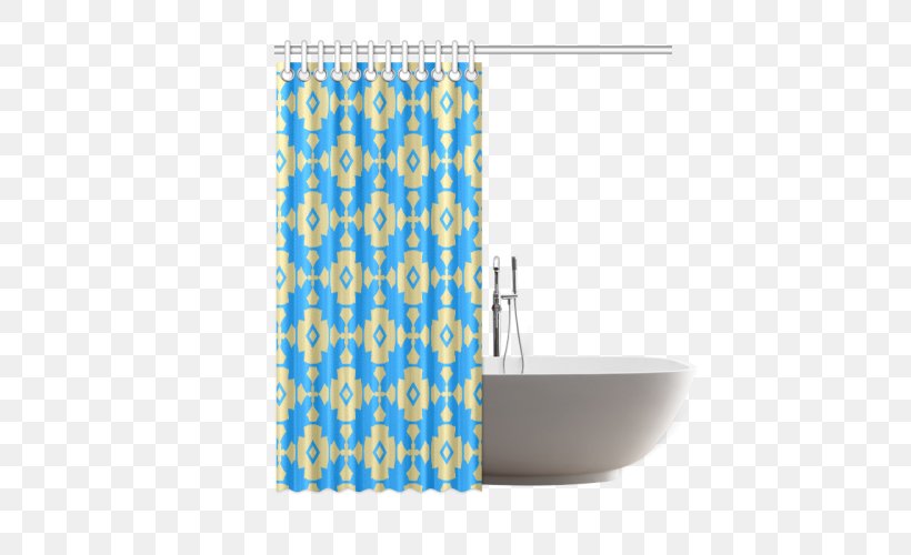 Douchegordijn Turquoise Pattern, PNG, 500x500px, Douchegordijn, Aqua, Bathroom Accessory, Blue, Curtain Download Free