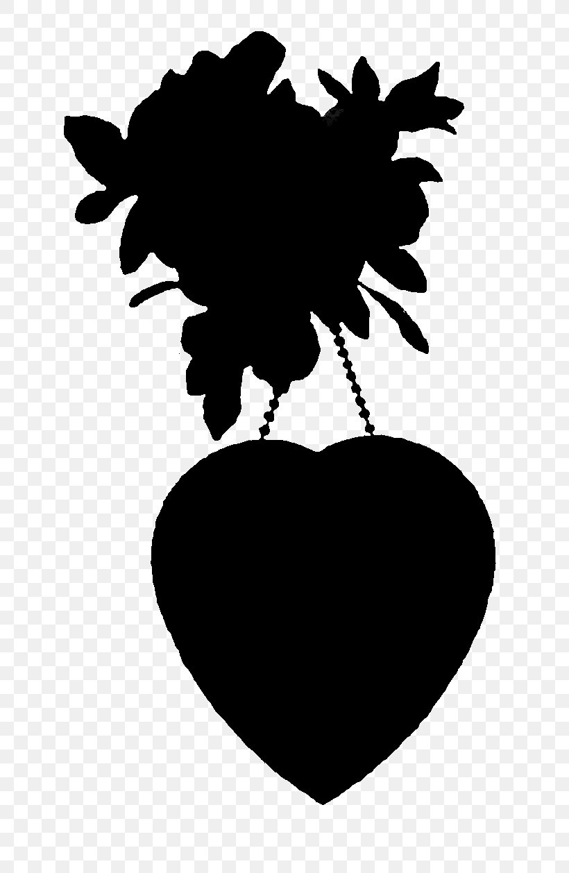 Flowering Plant Silhouette Heart Leaf, PNG, 742x1258px, Flower, Blackandwhite, Flowering Plant, Heart, Leaf Download Free