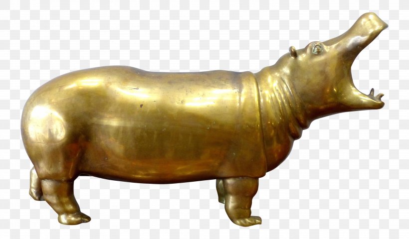 Hippopotamus Bronze Sculpture Statue Art, PNG, 3543x2076px, Hippopotamus, Alabaster, Art, Brass, Bronze Download Free