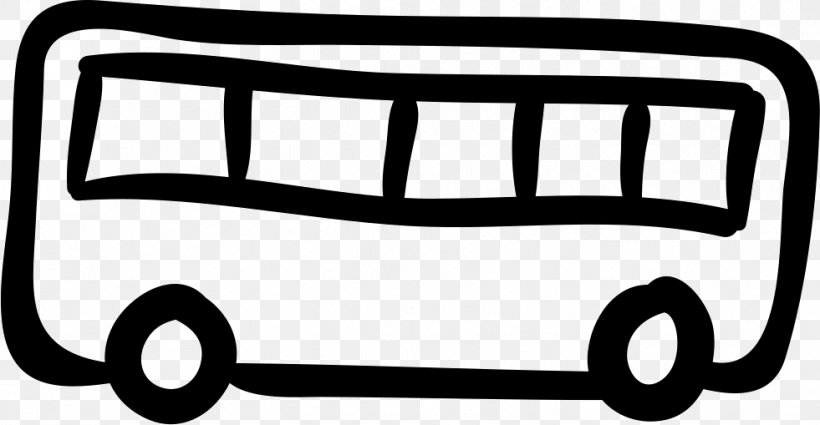 Bus Drawing, PNG, 981x509px, Bus, Area, Automotive Design, Black And White, Brand Download Free