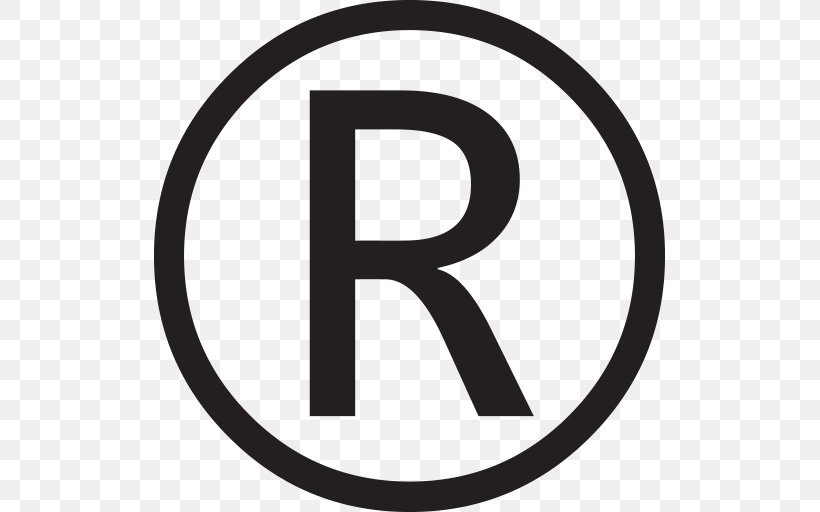 Registered Trademark Symbol Copyright Symbol, PNG, 512x512px, Registered Trademark Symbol, Area, Black And White, Brand, Copyright Download Free
