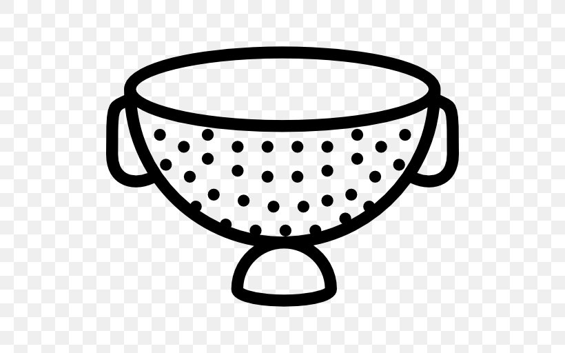 Sieve Colander Clip Art, PNG, 512x512px, Sieve, Black, Black And White, Colander, Cooking Download Free