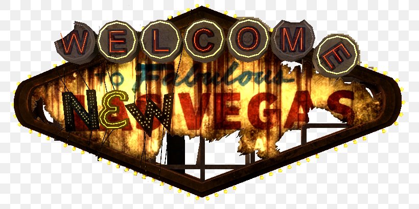 Fallout: New Vegas Fallout 2 Welcome To Fabulous Las Vegas Sign Mod Downloadable Content, PNG, 797x410px, Fallout New Vegas, Brand, Downloadable Content, Fallout, Fallout 2 Download Free
