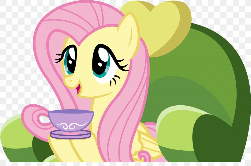 Fluttershy Pony DeviantArt Derpy Hooves Equestria, PNG, 4547x3000px, Watercolor, Cartoon, Flower, Frame, Heart Download Free